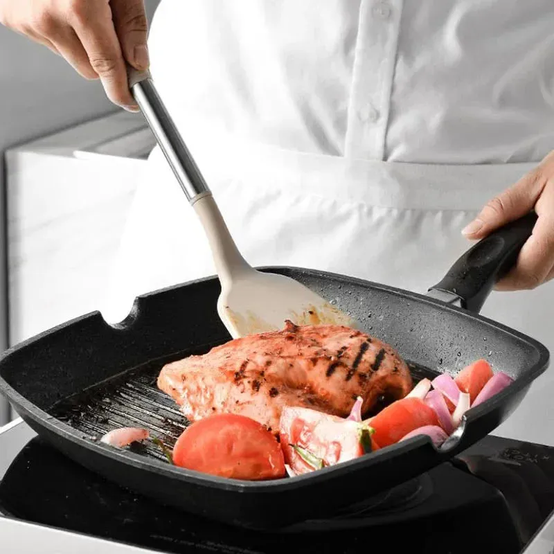 12 Piece Non Stick Kitchen Utensil Set With Rotating Storage Bucket