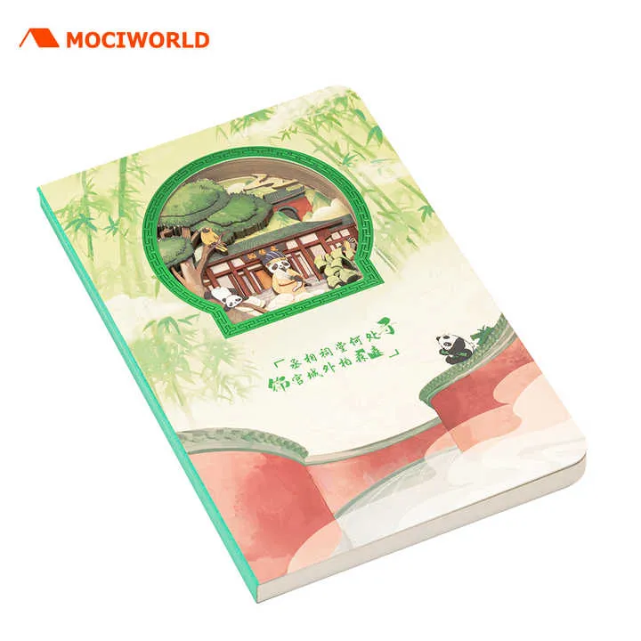 A5 حجم ورقة 3D نحت دفتر رائعة . High quality A5 size paper 3D carving notebook exquisite