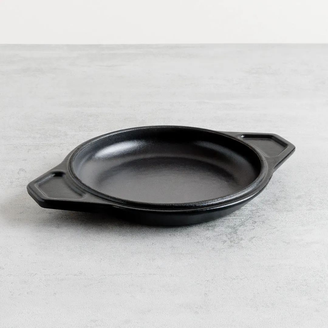 Black Round Cast Iron Enamel Casserole Dish With Lid
