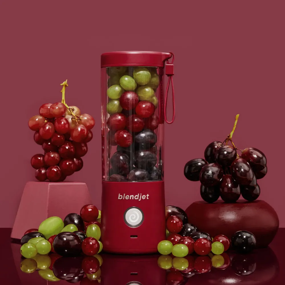 BLENDJET V2 Portable Blender World's Most Powerful Compact 16Oz BPA Free Blender Merlot
