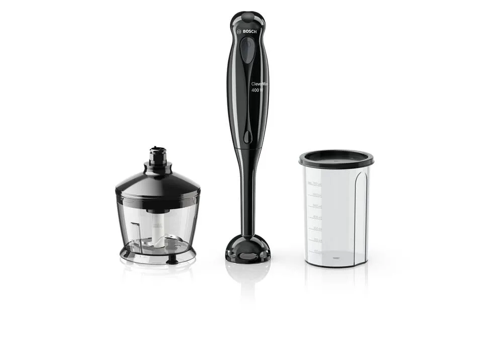 Bosch MS1BG1021I 400W Hand Blender with Beaker and Chopper (Black)