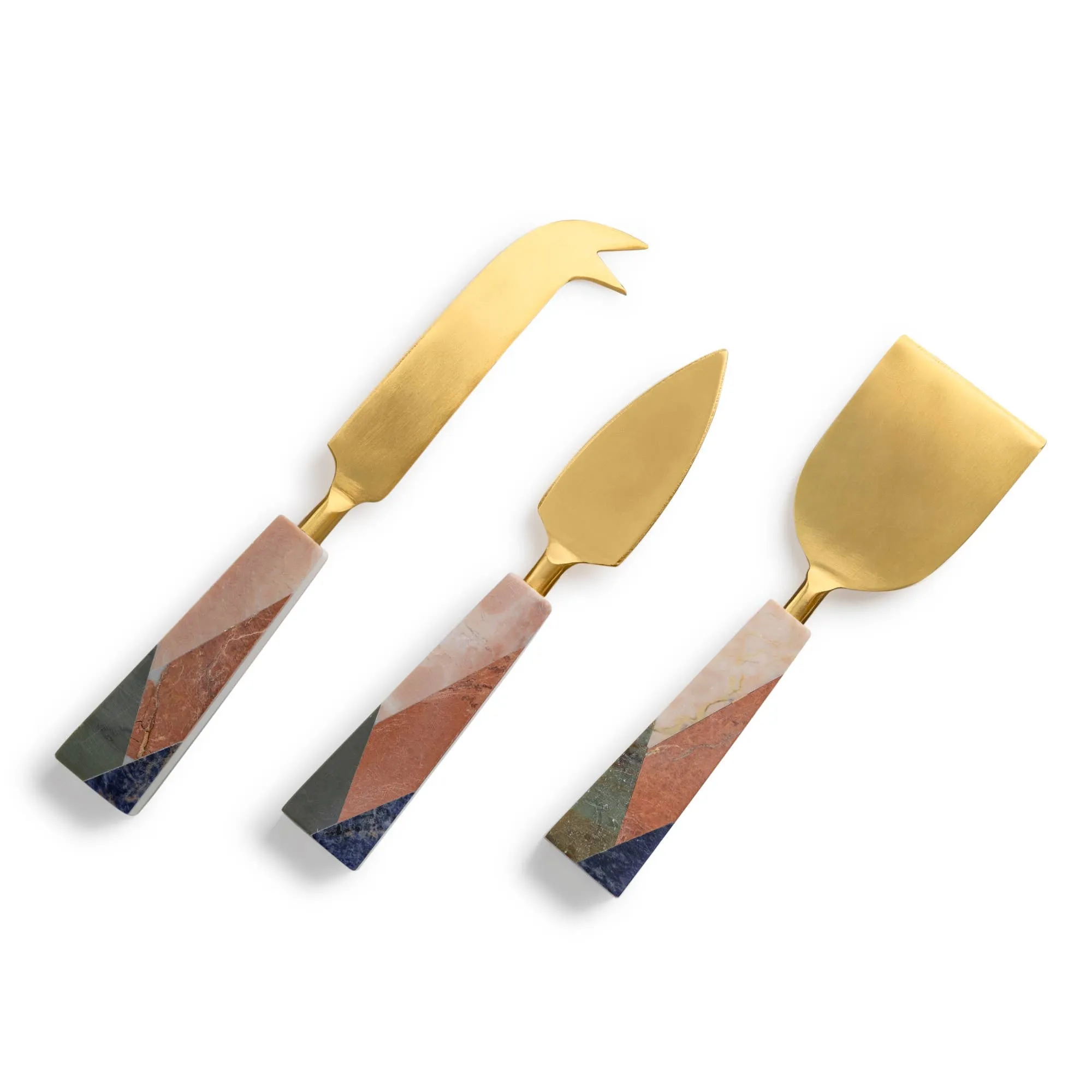 Galicia Marble Cheese Knives / Set of 3