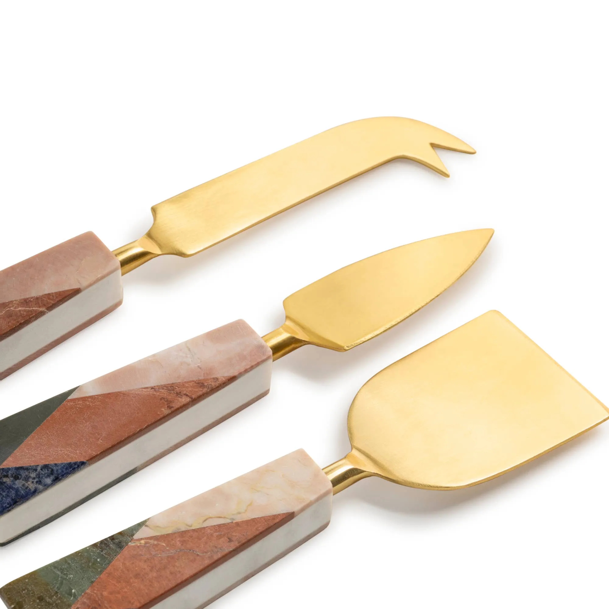 Galicia Marble Cheese Knives / Set of 3