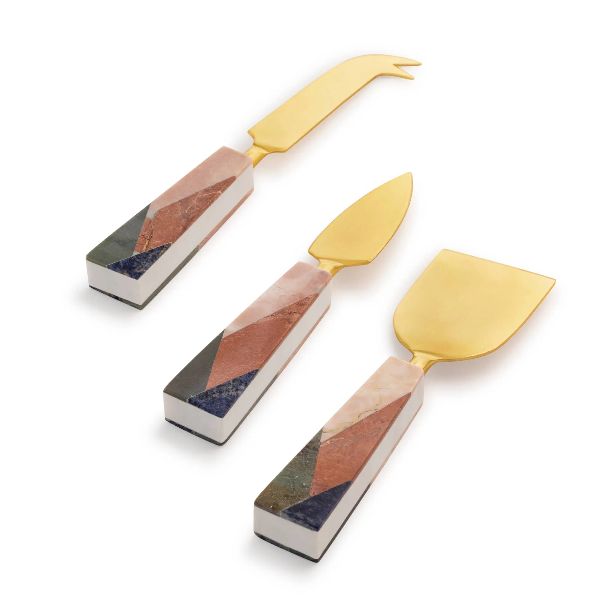 Galicia Marble Cheese Knives / Set of 3