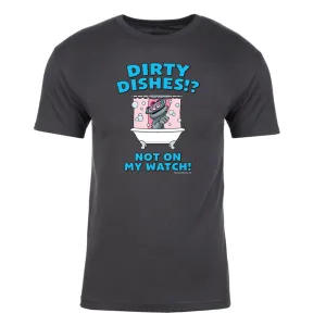 Kidding Dirty Dishes Adult Short Sleeve T-Shirt
