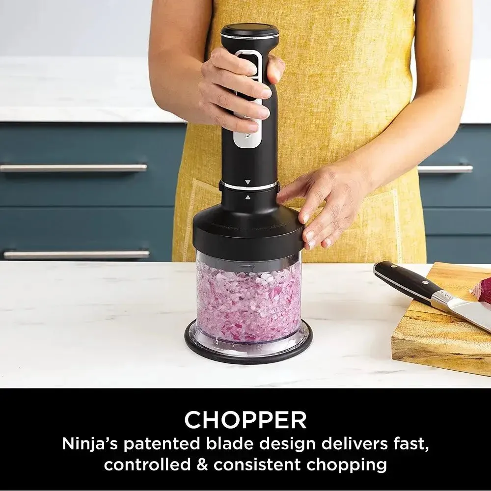 Ninja Foodi CI100UK 3-in-1 Hand Blender, Mixer & Chopper - Black
