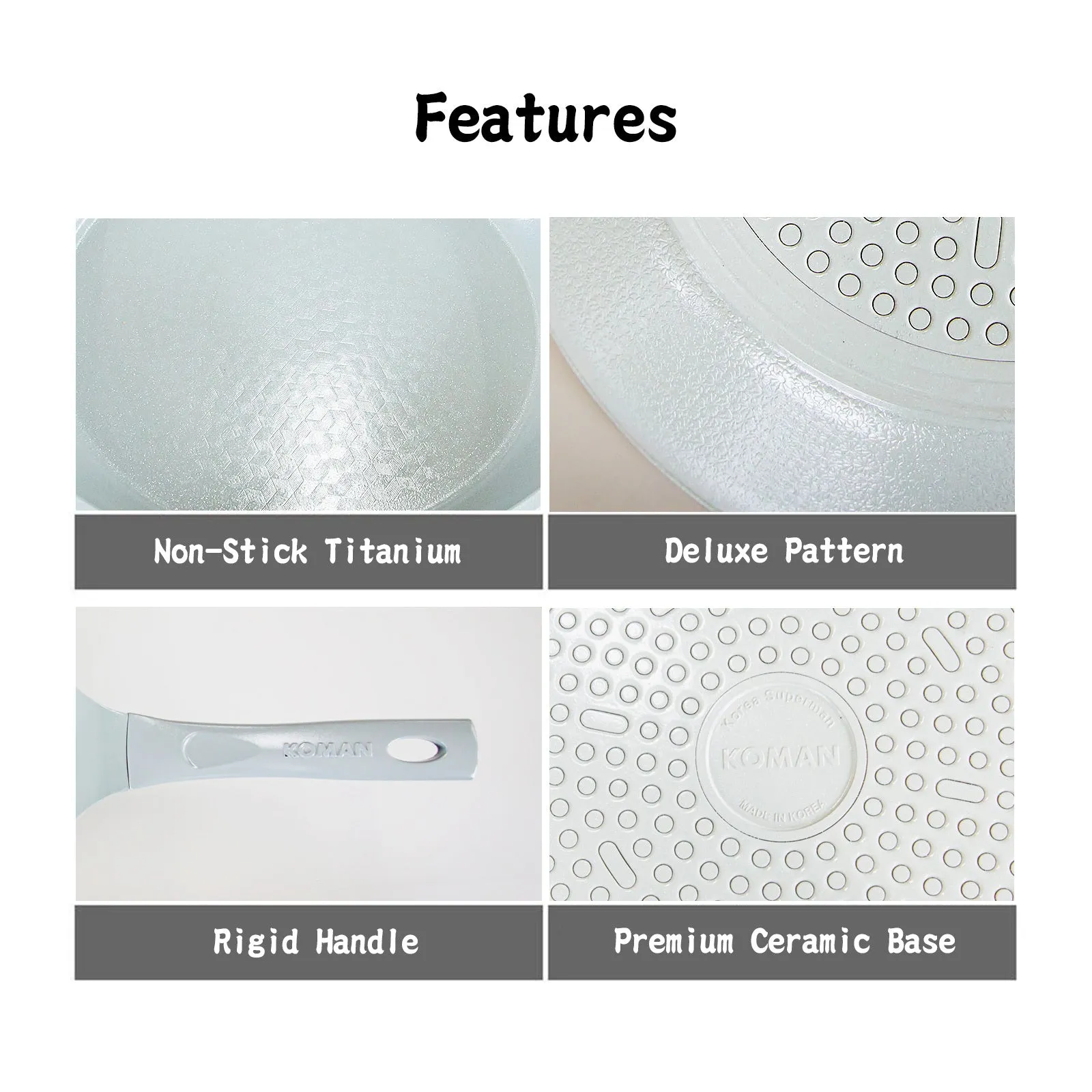 Nonstick Induction Ceramic Frypan Set, 28cm - KOMAN