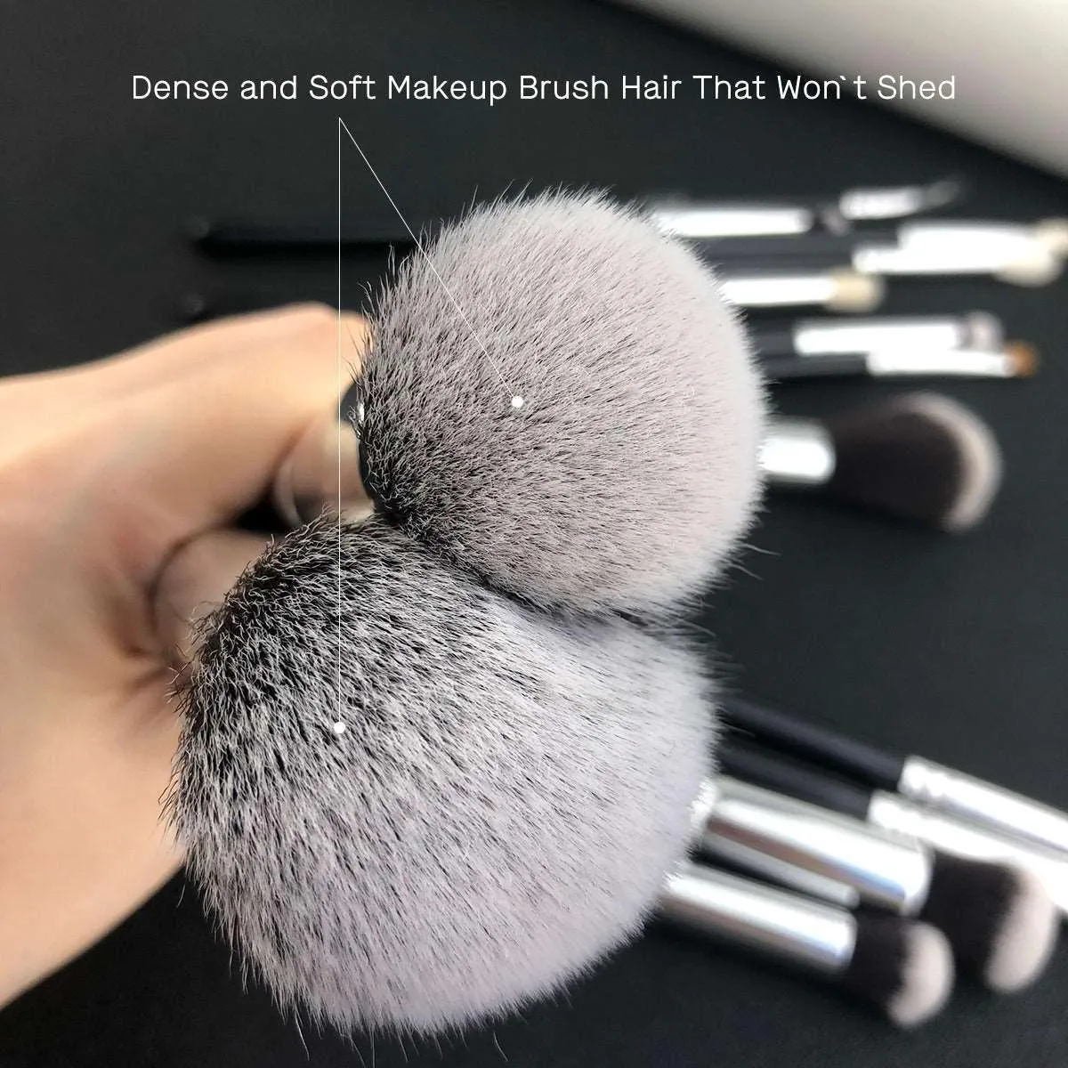 Professional Black Makeup Brush Set for Flawless Looks