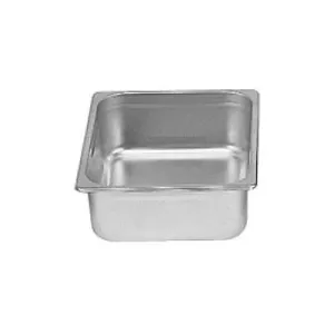 Sixth Size 4" Deep 24 Gauge Stainless Steel Anti Jam Pans