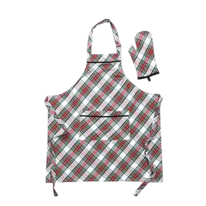 Stewart Tartan 2pc Adult Apron & Oven Mitt Set
