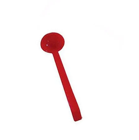 Thunder Group PLOP009RD 8 1/2" Red Polycarbonate 3/4 Oz One Piece Ladle