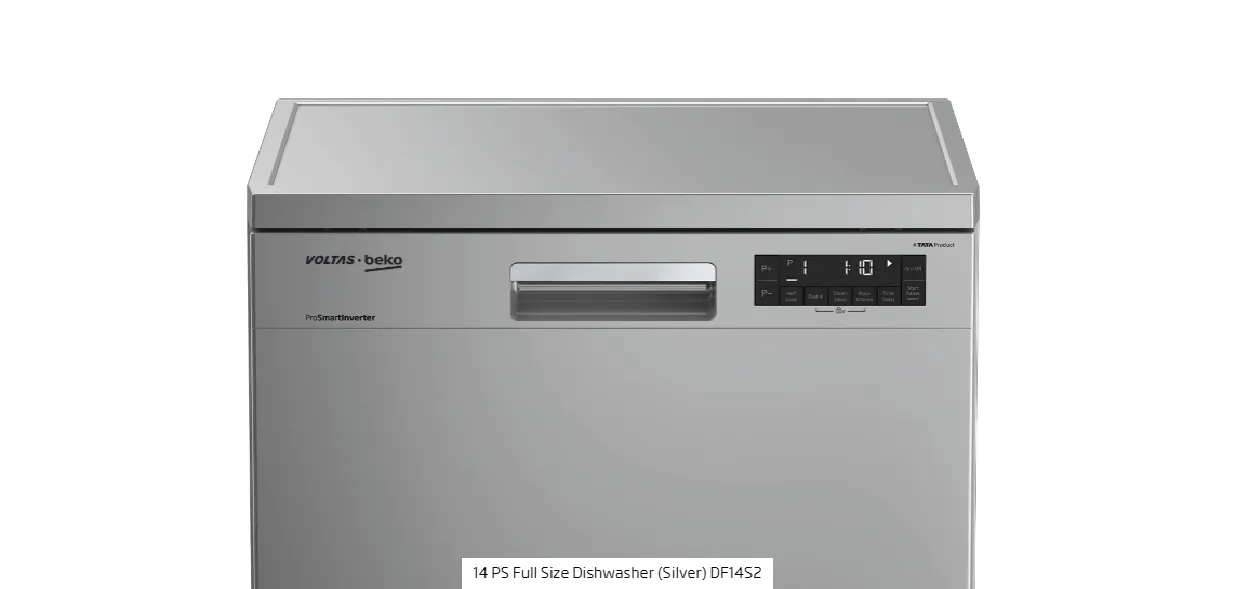 Voltas Beko DF14S2 14 Place Settings Dishwasher ( Silver)