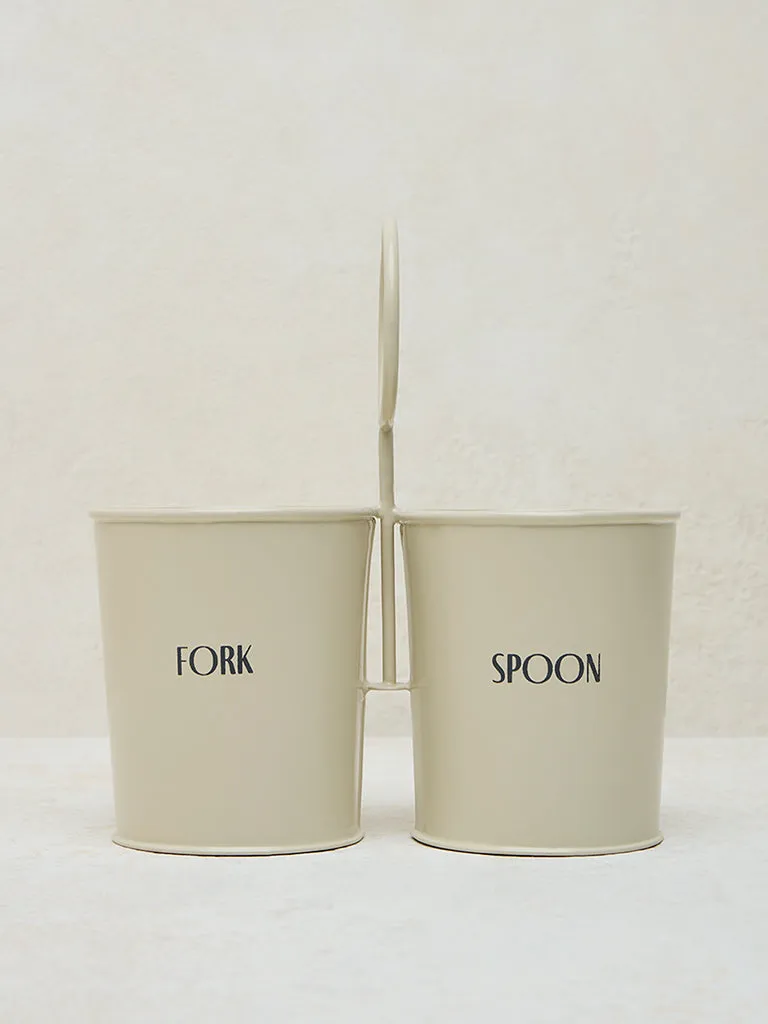 Westside Home Off-White Cutlery Holder